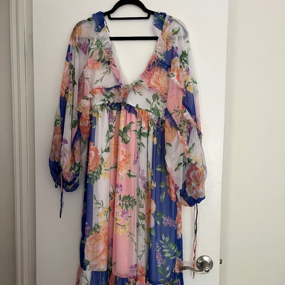 ASOS Design Long Sleeve Chiffon
Smock Midi Dress - Picture 5 of 7